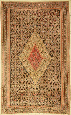 Senneh Kelim antik, Persien, um 1900, Wolleauf Wolle, ca. 204 x 130 cm, EHZ: 2-3