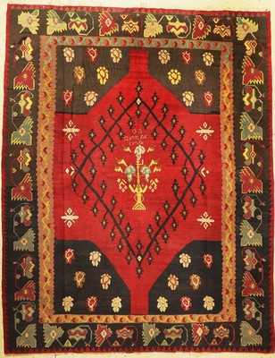 Karabagh Kelim, Kaukasus, um 1930, Wolle auf Wolle, ca. 320 x 254 cm, EHZ: 1-2