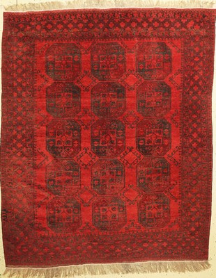 Dolatabad, Afghanistan, ca. 60 Jahre, Wolleauf Wolle, ca. 215 x 175 cm, EHZ: 2