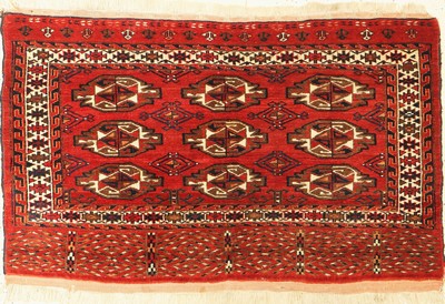 Tschowal antik, Turkmenistan, um 1900, Wolle auf Wolle, ca. 125 x 80 cm, EHZ: 2