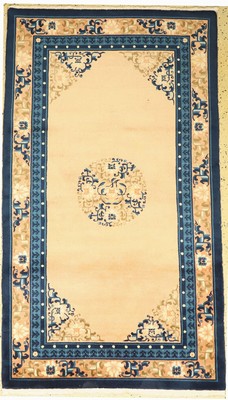 Antik Finish, China, ca. 40 Jahre, Wolle auf Baumwolle, ca. 216 x 123 cm, EHZ: 1-2(Fleck)