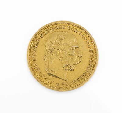 10 Kronen Goldmünze, Österreich-Ungarn 1905, Franz Joseph I., X CORONAE MDCCCCV