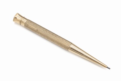 Bleistift, England, Birmingham, 1930er Jahre , GG 375/000-Hülle, 8-eckiges Monogr.-Feld frei, guill., Drehmechanismus, L. ca. 10.5 cm