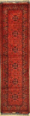 Khalmohammadi, Afghanistan, ca. 50 Jahre, Wolle auf Wolle, ca. 290 x 80 cm, EHZ: 1-2