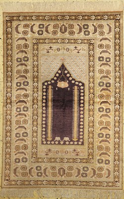 Seiden Kayseri, Türkei, um 1950, Seide auf Baumwolle, ca. 175 x 120 cm, EHZ: 1-2