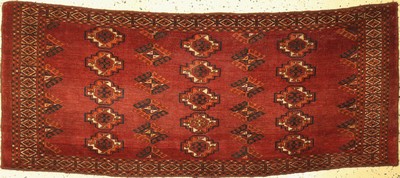 Tekke Tschowal, Turkmenistan, um 1900, Wolle auf Wolle, ca. 180 x 75 cm, EHZ: 2-3