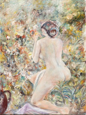 Florian Frieling, 1939 Leverkusen-1994 Deidesheim, bek. Pfälzer Maler der klassischen Moderne, Porträtmaler vieler promminenter Kunden, 1969 ...