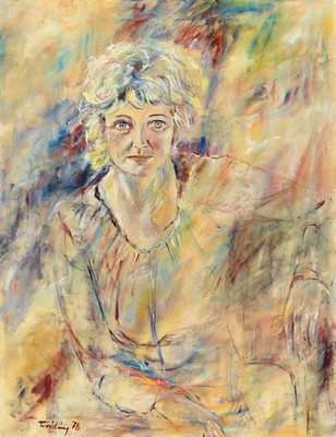 Florian Frieling, 1939 Leverkusen-1994 Deidesheim, bek. Pfälzer Maler der klassischen Moderne, Porträtmaler vieler promminenter Kunden, 1969 ...