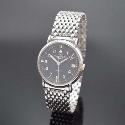 IWC Portofino Herrenarmbanduhr Ref. 3513 1, Schweiz um 1995, Automatik, Edelstahlgeh., Boden geschr., unsign. Gliederband m. dopp. Faltschl., Boden ...