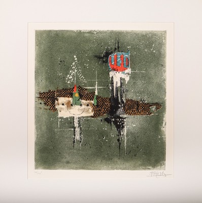 Johnny Friedländer 1912 - 1992, Radierung auf dickem Arches Velin, aus der Reihenfolge "Das Blumenfest", handsigniert, num. 44/135, aus ...