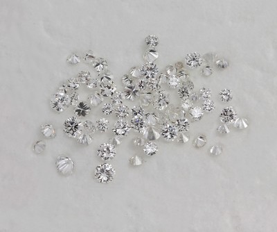 Lot lose Brillanten, zus. ca. 2.35 ct feines Weiß/vvs-vs-si