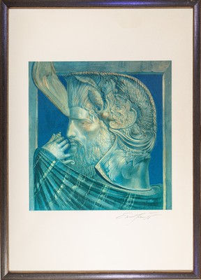 Ernst Fuchs, 1930-2015 Wien, Farblithographie, handsign., num. 182/450, unter Glas gerahmt
