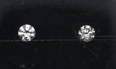 Konvolut 2 lose Brillanten zus. ca. 0.16 ct feines Weiß/vs-si
