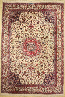 Kerman "Rashid Farokhi", Persien, um 1960, Wolle auf Baumwolle, ca. 360 x 250 cm, Reinigungsbedürftig, EHZ: 2(Mottenfraß)