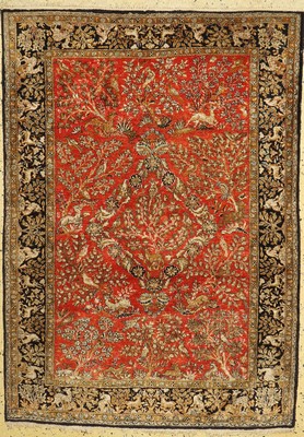 Ghom Seide, Persien, ca. 50 Jahre, reine Naturseide, ca. 155 x 110 cm, EHZ: 2
