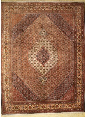 Bidjar Kork fein, Persien, ca. 40 Jahre, Korkwolle auf Baumwolle, ca. 397 x 307 cm, EHZ: 1(gebraucht)
