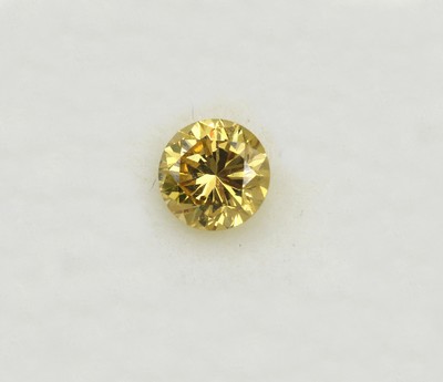 Loser Brillant 0.86 ct Gelb (beh.)/si