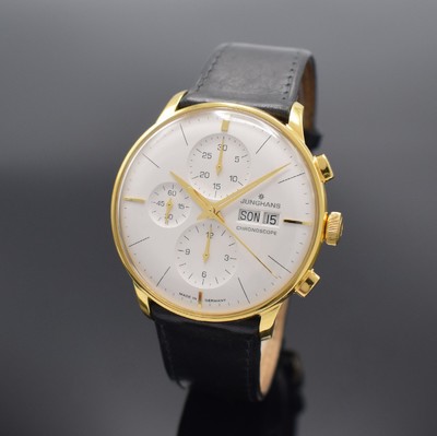 JUNGHANS Chronoscope auf 1500 Stück limitierter Armbandchronograph Referenz 027/7122, Automatik, verg. Edelstahlgeh. beids. vergl., Boden 5-fach ...