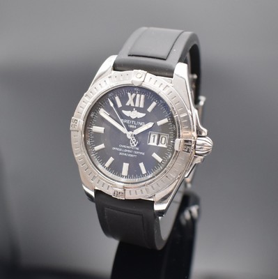 BREITLING Cockpit Chronometer Herrenarmbanduhr in Stahl Referenz A49350, Schweiz verk. lt.beil. Pap. 12/2008, Automatik, Boden & Krone verschr., ...