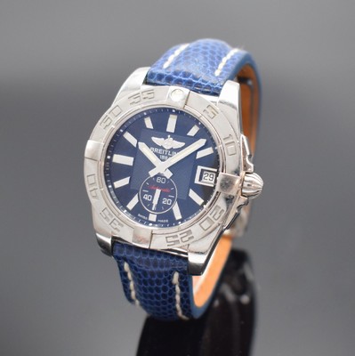 Breitling Galactic Chronometer Armbanduhr in Stahl Referenz A37330, Schweiz verk. lt. beil. Pap. 01/2012, Automatik, Boden verschr., orig. Lederband ...