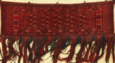 Tekke Torba antik, Turkmenistan, umm 1900, Wolle auf Wolle, ca. 124 x 37 cm, EHZ: 2