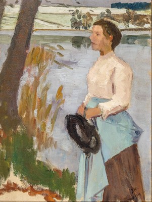 Fritz (ungarisch Frigyes) Strobentz, 1856 Budapest-1929 München, Studium an den Akademien Düsseldorf und München, Mitglied der Münchener ...