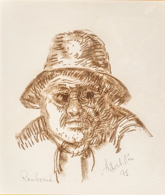 Hans Dahlem, 1928 Bliekastel-2006 Saarbrücken, Studium an der Schule für Kunst und Handwerk Saarbrücken, Bildnis von bzw. nach ...