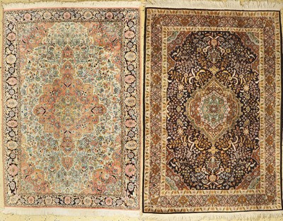 1 paar Kaschmir, Indien, ca. 40 Jahre, merzerisierte Baumwolle, ca. 180 x 123 cm, EHZ: 2
