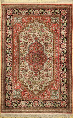 Ghom Seide, Persien, um 1960, reine Naturseide, ca. 165 x 110 cm, EHZ: 2