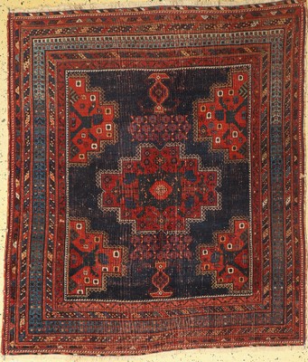 Antiker Afschar, Persien, um 1900, Wolle auf Baumwolle, ca. 148 x 127 cm, EHZ: 3