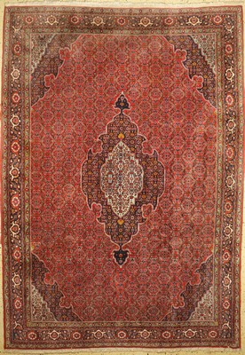 Bidjar Kork, Persien, um 1960, Korkwolle auf Baumwolle, ca. 360 x 260 cm, EHZ: 1, verblasst
