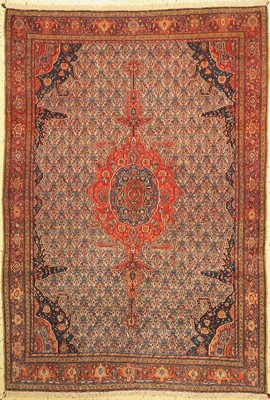 Antiker Senneh, Persien, 19.Jhd, Wolle auf Baumwolle, ca. 203 x 141 cm, EHZ: 2, Fransen erneuert