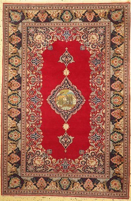 Keschan Kork alt, Persien, um 1940, Korkwolle auf Baumwolle, ca. 200 x 138 cm, EHZ: 2