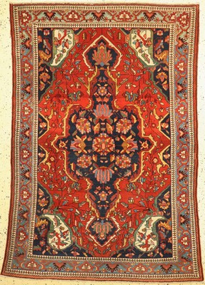 Antiker Malayer, Persien, um 1900, Wolle auf Baumwolle, ca. 195 x 140 cm, EHZ: 2, kleine Restaurierungen
