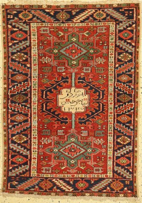 Alter Heriz, Persien, datiert 1340(1916), Wolle auf Baumwolle, ca. 135 x 98 cm, minimal verkürzt, EHZ: 2