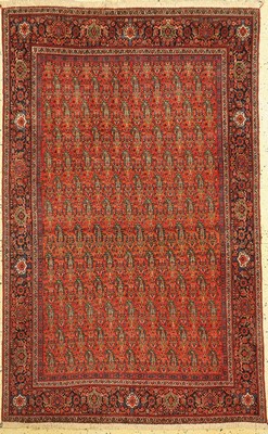 Antiker Farahan, Persien, um 1900, Wolle auf Baumwolle, ca. 192 x 122 cm, EHZ: 2, Fransen erneuert