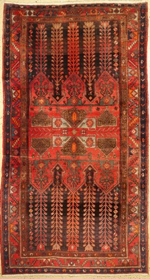 Kordi, Persien, ca. 60 Jahre, Wolle auf Baumwolle, ca. 294 x 160 cm, EHZ: 1-2, leicht verblasst.