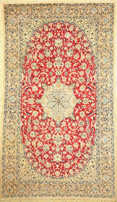 Nain fein(9 La), Persien, ca. 50 Jahre, Korkwolle mit Seide, ca. 280 x 163 cm, EHZ: 1-2