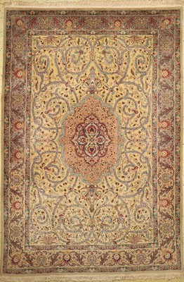 Täbriz fein, Persien, um 1950, Korkwolle, ca. 295 x 200 cm, (gebraucht), EHZ: 1-2