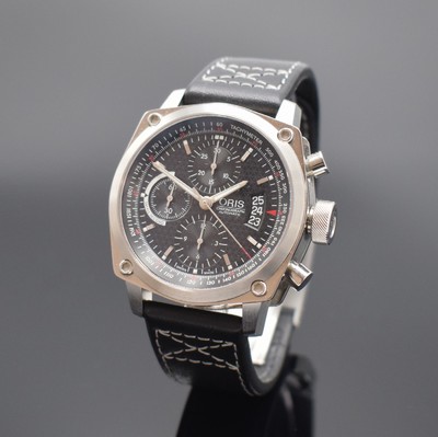 ORIS BC 4 Herrenchronograph in Stahl Referenz 7616, Schweiz um 2010, Automatik, beids. vergl. Geh., Saphirgl., Boden 4-fach verschr., Krone verschr., ...