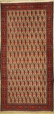 Senneh alt, Persien, um 1940, Wolle auf Baumwolle, ca. 295 x 146 cm, EHZ: 1-2