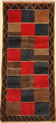 Gabbeh alt, Persien, um 1940, Wolle auf Wolle, ca. 186 x 80 cm, (gebraucht), EHZ: 1