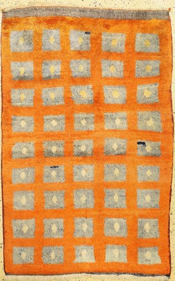 Tülü Schlafteppich, Türkei, um 1950, Wolle auf Wolle, ca. 160 x 108 cm, (gebraucht), EHZ:1