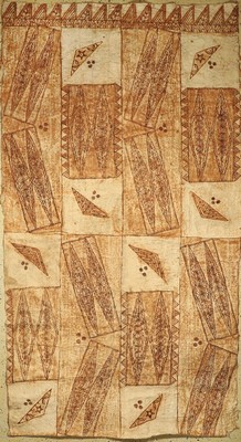 Tapa Textil, Tonga, um 1930/1940, ca. 340 x 188 cm, EHZ: 2, gebraucht
