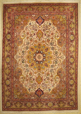 Täbriz fein, Persien, um 1960, Korkwolle auf Baumwolle, ca. 343 x 247 cm, EHZ: 1(gebraucht)