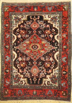 Hamadan alt, Persien, um 1960, Wolle auf Baumwolle, ca. 195 x 143 cm, EHZ: 1-2