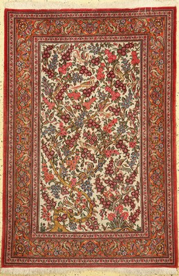 Ghom Kork, Persien, ca. 50 Jahre, Korkwolleauf Baumwolle, ca. 160 x 106 cm, EHZ: 1-2