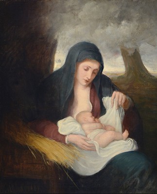 Kopie nach Anthonis van Dycks "Madonna mit dem Stroh", Kopie nach dem Original um 1623/24 (heute in der Galleria Nazionale in Rom), ...