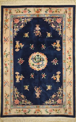 Aubusson Teppich, China, ca. 50 Jahre, Wolle auf Baumwolle, ca. 275 x 180 cm, Fleckig, EHZ: 2