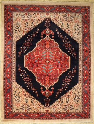 Bidjar sehr fein Persien, (Musterentwurf von Miri), ca. 30 Jahre, Korkwolle auf Baumwolle, Naturfarben, ca. 320 x 247 cm, EHZ: 1, gebraucht
